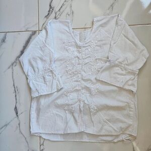 White Embroidered Women's Blouse